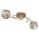 Economic light 1857k/2, E27 2x40W, Patinized gold color