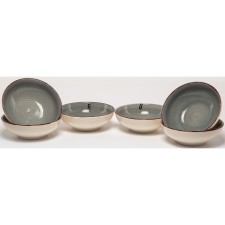 A set of deep plates of Elrington “Airgraph. Light graphite 