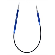 Knitting needles asymmetric aluminum circular zing Knitpro, 25 cm/4.00 mm 47058