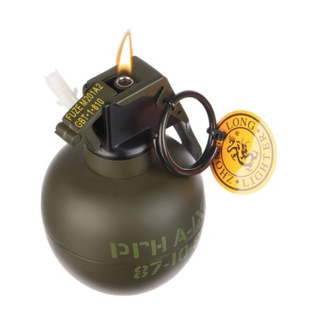 Gas lighter with an ashtray "grenade"-3