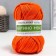 Knitted yarn 100% cotton "Lentino mini" 100 g 40 m color 17 tangerines