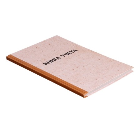 Book of accounting, 96 sheets, cardboard cover 7B, newspaper block, line, craft imitation-1