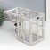 Climbing tree "Lantern - Veranda" White aged set 2 pcs 35x15x15, 53x20x20 cm