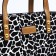 Bag Female Tout with zipper, white/black color