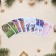 Set of mini-postcard "Happy New Year!" 10 pieces, 5 pieces, 5 x 8 cm