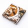 Cookie box, confectionery packaging, "forward for a dream", 12 x 12 x 3 cm, New Year