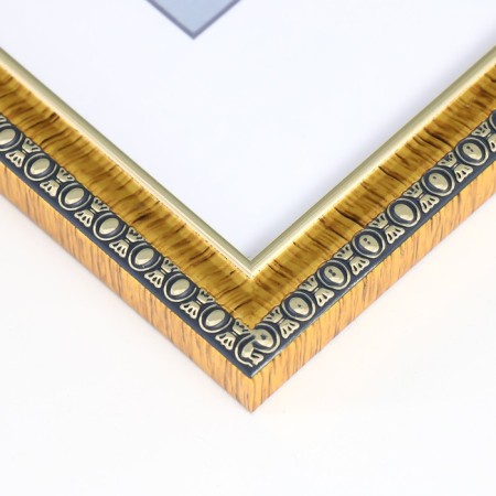 Photo frame Plastic "Kame" 21x30 cm, gold-1