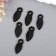 Photo-chanker (set of 100 pcs) plastic black 2.4x0.9 cm