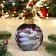 A set of 4 Christmas balls 100 mm "Winter Dream"