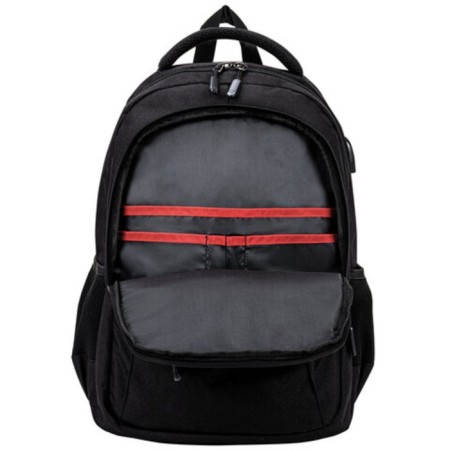 Brauberg Urban backpack universal with a laptop compartment, USB port, "Kinetic", black, 46x31x18 cm, 270798-6