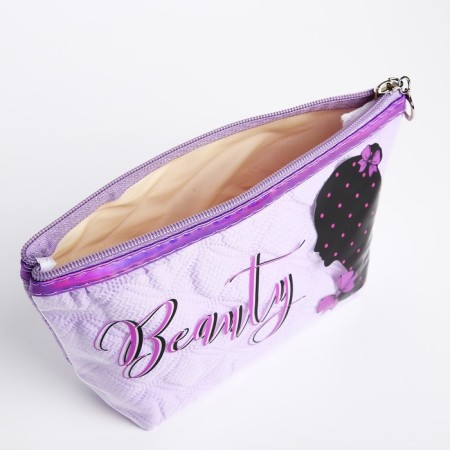 Lightning cosmetic bag, lilac color-2