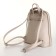 City backpack of artificial leather with lightning, beige color