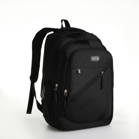 Youth backpack from lightning textiles, 5 pockets, black/gray color-2