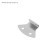 Castle Castle on a box Z02, 5.5 cm, stainless steel, no eye, 4 pcs TMP