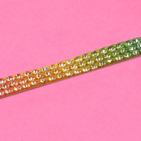 Rhound rhinestones, d = 2 mm, width - 7 mm, 4.5 ± 0.5 m, rainbow color-2