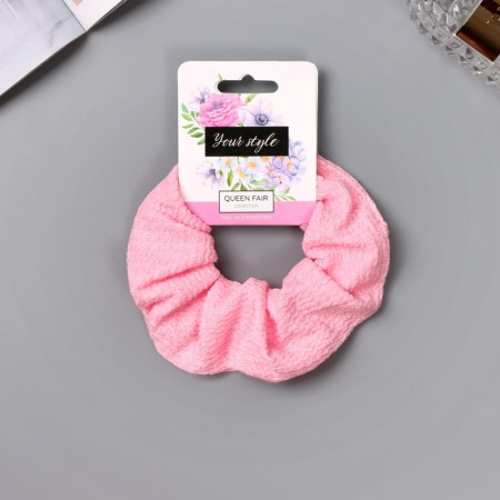 Hair gum "Orbit" Classic Texture, 10 cm, pink-2