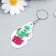 EVA keychain "Love cactus in a pot" 3.5x6.5 cm
