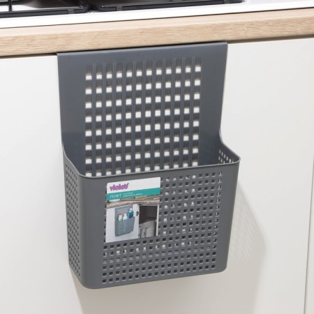 Storage basket hung on the door "Loft", 24.5 × 9.5 × 31.5 cm, color gray color-2