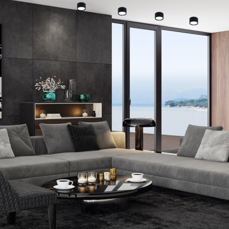 Ceiling light ESCADA, 20005SMU/03LED SBK. 1x12W, LED, 1100LM, 4200K, 120x120x70 mm, black color-2