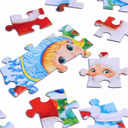 Children's puzzles "Santa Claus and Snow Maiden", 60 elements-3