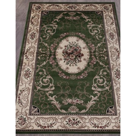 Rectangular carpet Merinos colizey, size 150x400 cm, color Green-1