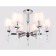 Crystal chandelier with Ambrella Light, Traditional, TR4533, 6HE14, Color Chrome