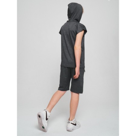 Sports suit for a boy, height 146 cm, gray color-3
