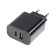 Network charger Maxvi CHL-602PD, USB/USB-C, 6 A, 30 W, fast charging, black