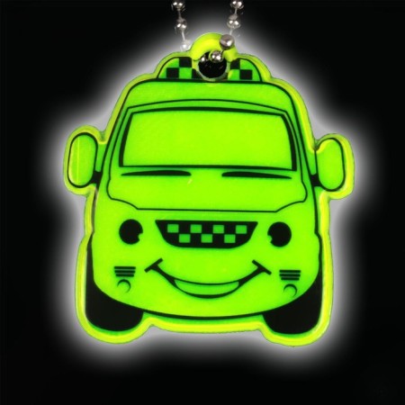 Reflective element "machine", bilateral, 4.5 × 4.5 cm, mix color-2