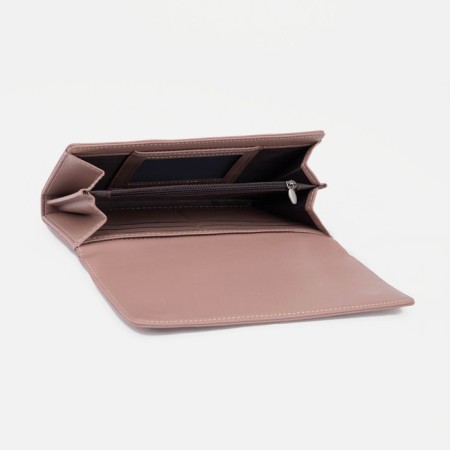 Women's wallet on magnets, pink color-2