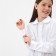 School blouse for a girl, white color, height 158 ​​cm