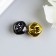 Set of decor for creativity "Bells gold and black" d = 1.8 cm set 10 pcs