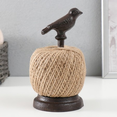 Souvenir coil for cast iron threads "Bird on a bit" 9x9x17.5 cm-3