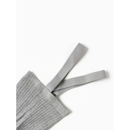 Children's leggings with Minaku straps, central gray, height 74-80-2