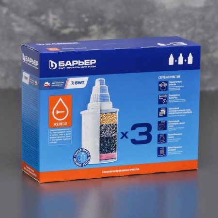 A set of interchangeable cartridges "Barrier-7", 3 pcs, cleaning of iron-1