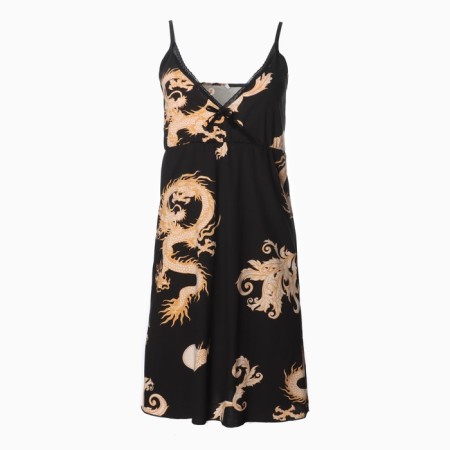 Female set (robe/shirt), black color, size 54-9