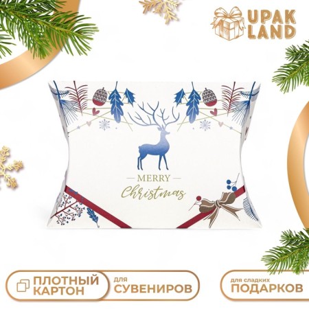 Folding box "Merry Christmas" 15 x 11 x 3 cm-1