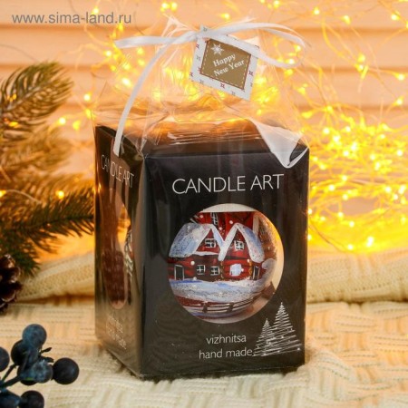 Christmas ball d-8 cm "Winter" manual painting-3