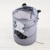 A basket for storing Raccoon toys with handles and a lid