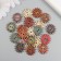 Buttons wood for creativity 2 punctures "chamomile" set 20 pcs 2.5x2.5 cm