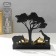 Summary Metal for 2 candles "Africa giraffes" black 15.2x15x6.8 cm