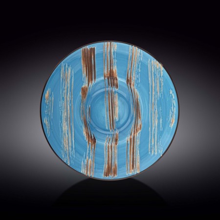 Deep plate Wilmax England Scratch, D = 27 cm, 250 ml, blue color