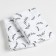 Set of cradle of mushine crumb I "Leafs" 75x120sm-2pcs, 100% cotton