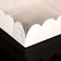 White cookie box, 9 x 9 x3 cm