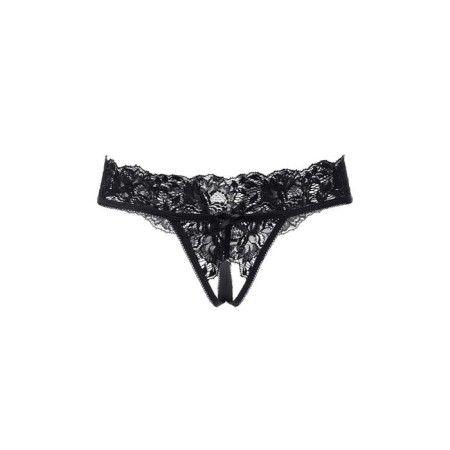 Panties with EROLANTA access, with a neckline, lace, black, size 42-44-7
