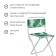 Folding stool, tropical leaves