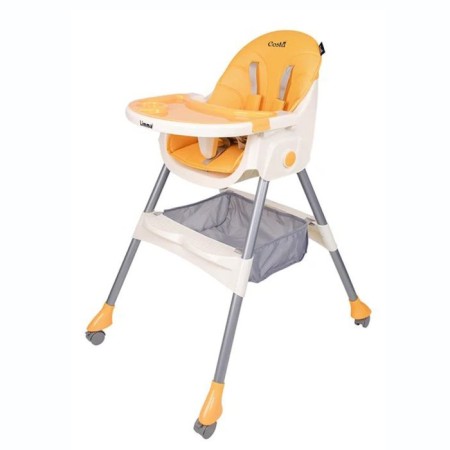 Stool for feeding Children's Costa Limma, yellow color
