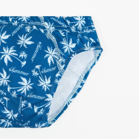 Bathing swimming trunks for a boy, dark blue/palm trees, height 98 cm-1