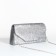 Magneta bag, long chain, silver color
