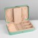 Organizer for jewelry "Portable box", 8 stripes, 4 places, 14 × 21 × 4.5 cm, green color
